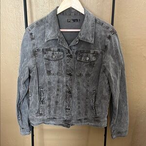 Prana Gray corduroy Jacket Classic Style Waist-Length